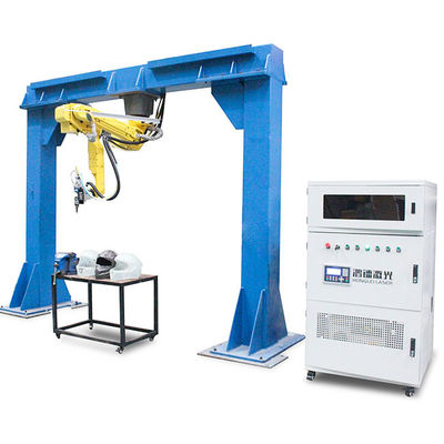 Raycus Laser Source 6 Axis 3D Robot Laser Cutter utilizzo per casco in fibra di vetro, casco in fibra di carbonio, casco Kevlar ecc